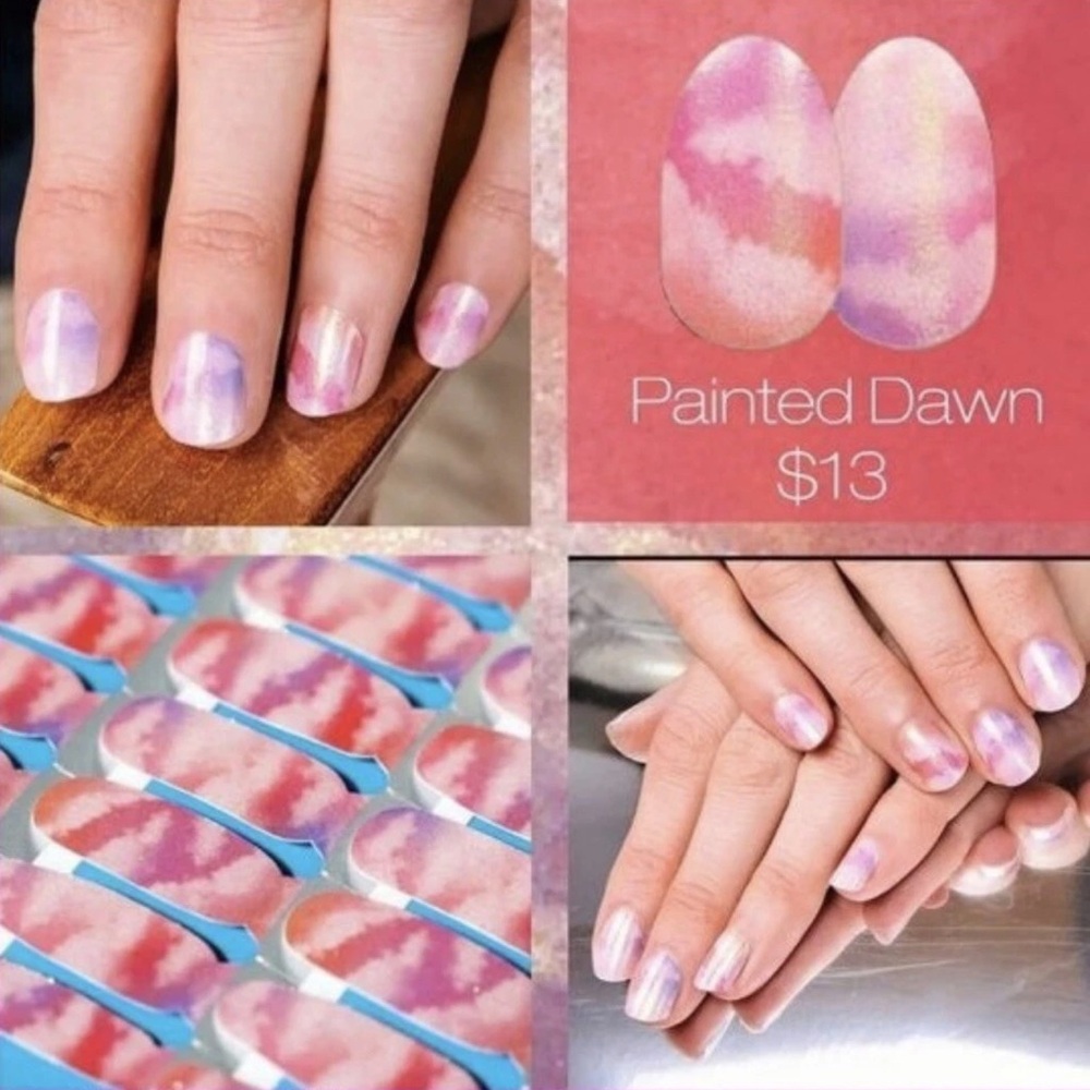 Color Street Painted Dawn Press-On Nails - Pink, Purple, Gold